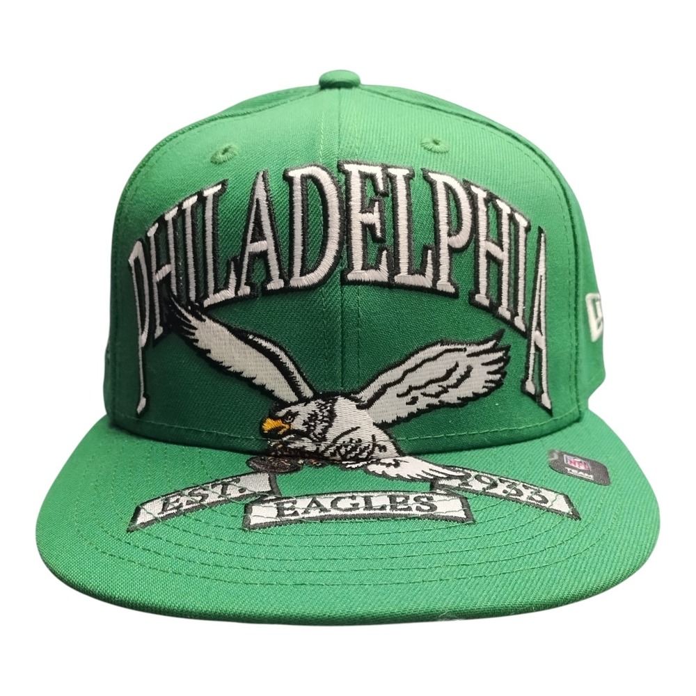 NFL Philadelphia Eagles New Era‎ 59FIFTY Fitted Cap Mens 7 1/4 Multi Embroidered